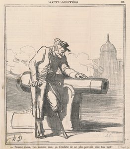 Vanha köyhä! Olet kuin minä... tekijältä Honoré Daumier