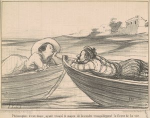 Makean veden filosofit... tekijältä Honoré Daumier