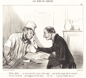 Pyydän... se on hyvä temppu pelata... tekijältä Honoré Daumier