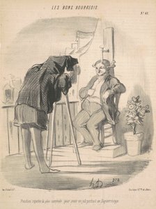 Asennon sanotaan olevan mukavin dagerrotyyppimuotokuvalle tekijältä Honoré Daumier