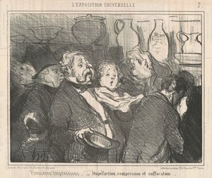 Ensivaikutelma... hämmästys... tekijältä Honoré Daumier