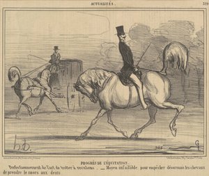 Ratsastustaidon edistyminen tekijältä Honoré Daumier