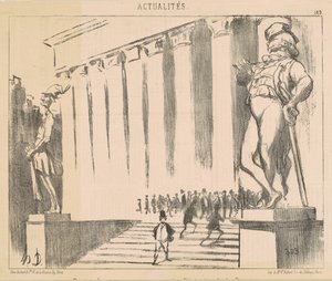 Sääntöprojekti, joka koristaa ... pörssiä tekijältä Honoré Daumier