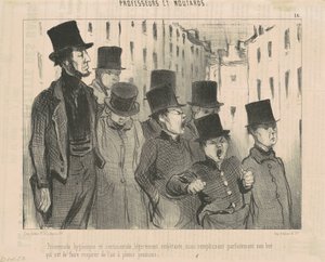 Hygieeninen ja sentimentaalinen kävely... tekijältä Honoré Daumier