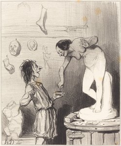 Pygmalion tekijältä Honoré Daumier