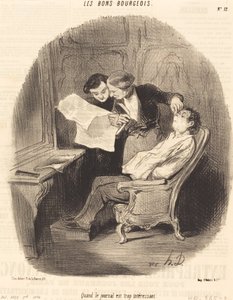 Kun sanomalehti on liian mielenkiintoinen tekijältä Honoré Daumier