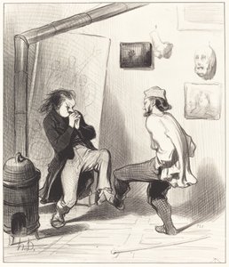 Kun poltimme hänen viimeisen telineensä! tekijältä Honoré Daumier