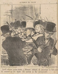 Kun kello on neljä tekijältä Honoré Daumier