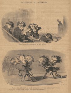 Kun tylsä ​​kaiutin on korokkeella tekijältä Honoré Daumier