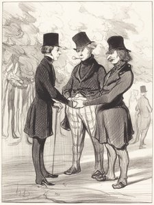 Mikä onnellinen tapaaminen!... Se on... tekijältä Honoré Daumier