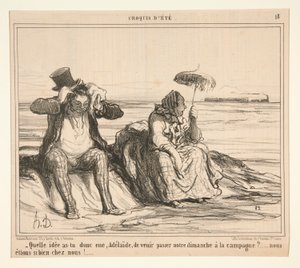 Mikä idea sinulla oli, Adelaide, tulla ja toteuttaa? tekijältä Honoré Daumier