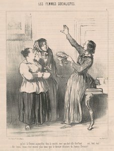Mikä on tämän päivän nainen yhteiskunnassa... tekijältä Honoré Daumier