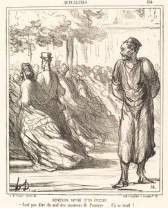 Ruokakauppiaan intiimi heijastus tekijältä Honoré Daumier