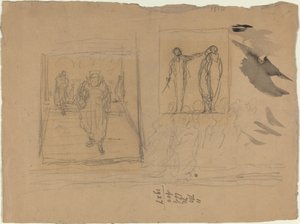 Kohtaus oikeuspalatsissa tekijältä Honoré Daumier
