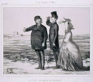 Taiteilijoiden matkamuistot - La Varenne-Saint-Maurissa tekijältä Honoré Daumier