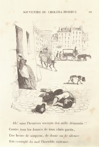Matkamuistoja Choléra-Morbusista, 1840 tekijältä Honoré Daumier