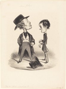 Ole siis kohtelias...minä... tekijältä Honoré Daumier