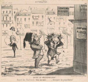Makadimisoinnin jälkimainingit tekijältä Honoré Daumier