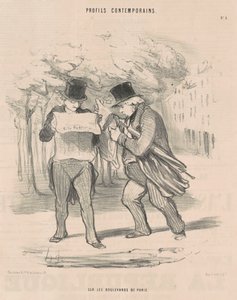 Pariisin bulevardeilla tekijältä Honoré Daumier