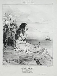 Ariadnen hylkääminen tekijältä Honoré Daumier