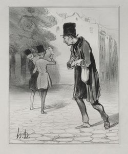 The Bohemians of Paris, levy 4: The Collector of Sigar Stubs, 5. joulukuuta 1841. tekijältä Honoré Daumier