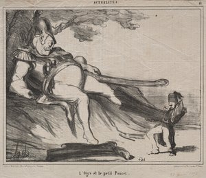 The Cassacks nauramaan (levy 61): Ogre ja hänen pieni Tom Thumb tekijältä Honoré Daumier