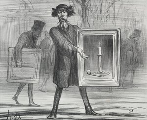 Vuoden 1859 näyttely levy 1: He ovat kieltäytyneet tästä, tietämättömät!, 1859. tekijältä Honoré Daumier