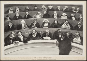 The Legislative Belly, 1834 tekijältä Honoré Daumier