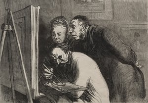 Maalarit: maalarit ja porvarit. tekijältä Honoré Daumier