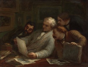 Print Collectors, n. 1860-63 tekijältä Honoré Daumier