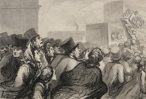 Rautatie: sunnuntairetki. tekijältä Honoré Daumier