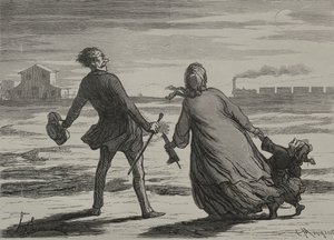Rautatie: Liian myöhäistä tekijältä Honoré Daumier