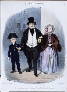 Nuori mies, joka on Badinguet-perheen toivo ja ylpeys, Les Bons Bourgeois