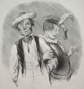 Elämän kauniit päivät, levy 18: Mardi gras tekijältä Honoré Daumier