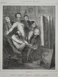 Studioiden kautta, 1862. tekijältä Honoré Daumier