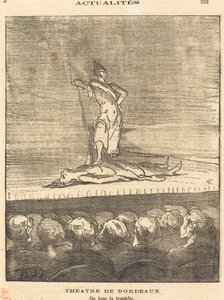 Bordeaux Theater - näytämme tragediaa tekijältä Honoré Daumier