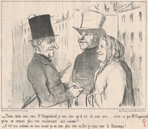 Tässä, ystäväni, tässä on herra Chapoulard... tekijältä Honoré Daumier
