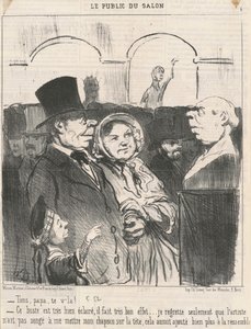 Tässä, isä, siellä sinä olet! ... tekijältä Honoré Daumier
