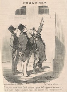 Odota, siinä mennään taas, herra Godard... tekijältä Honoré Daumier