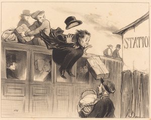 Kolmekymmentä sekuntia asemalta tekijältä Honoré Daumier