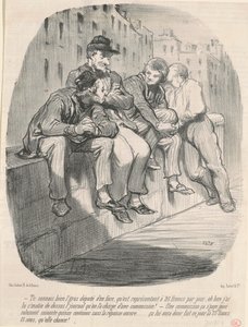 Tiedät hyvin lihavan kansanedustajan vastapäätä... tekijältä Honoré Daumier