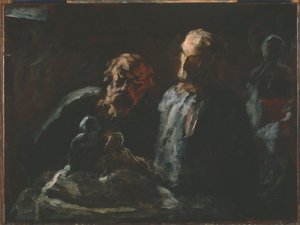 Kaksi kuvanveistäjää tekijältä Honoré Daumier