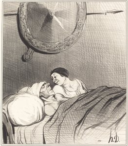 Odysseus ja Penelope tekijältä Honoré Daumier