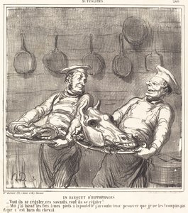 Hevossyöjien juhla tekijältä Honoré Daumier