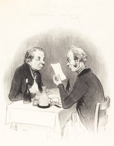 Laiha illallinen tekijältä Honoré Daumier