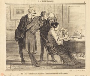 Väärennetty maljakko Japanista, joka tekee... tekijältä Honoré Daumier