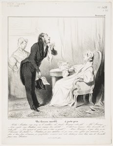 Herkkä mies (Caricaturana 43) tekijältä Honoré Daumier