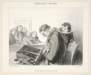 Nuori mies, jolle ei mitään tekijältä Honoré Daumier