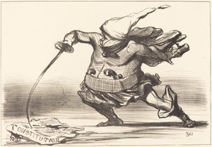Matamore, jolla on... saappaat... tekijältä Honoré Daumier
