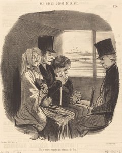 Ensimmäinen junamatka tekijältä Honoré Daumier